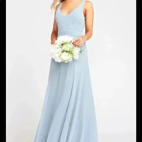 Show Me Your MuMu Jen Maxi Gown in Steel Blue - L - Picture 1 of 3